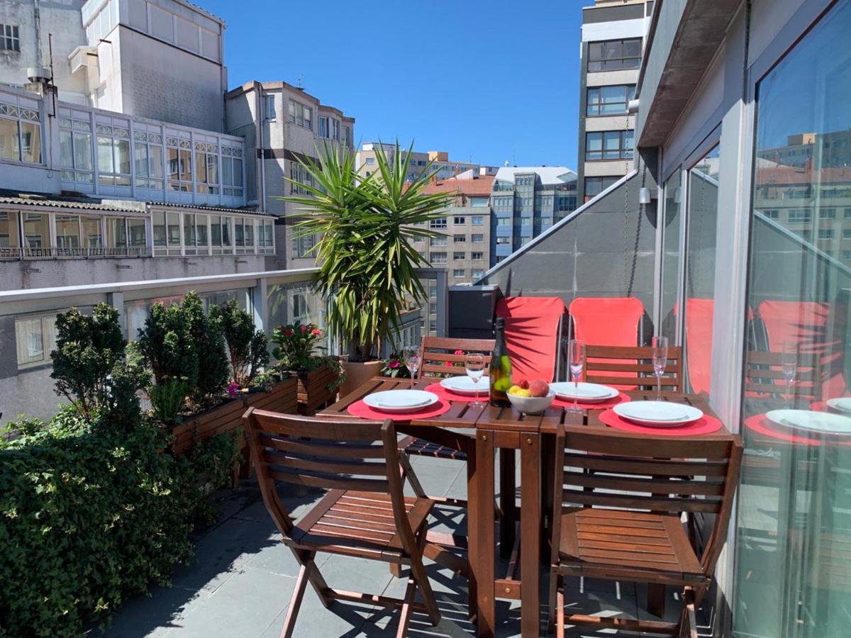 ア・コルーニャPenthouse With Terrace And Views Near Oza'S Beachアパートメント エクステリア 写真